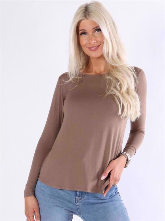 Otine - Langærmet basisbluse